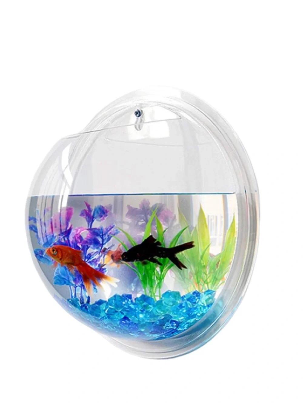 🚨Sale🚨 NWT Clear Acrylic Wall-Mount Hanging Fish Bowl Terrarium